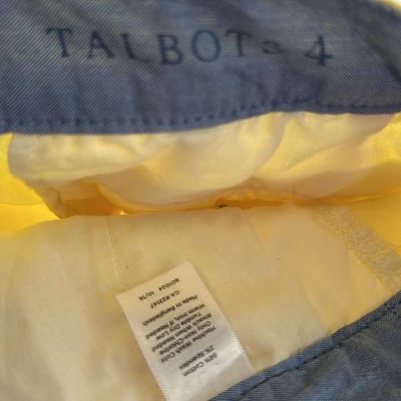 Talbots the weekend chino in yellow women’s size 4. - Picture 5 of 6